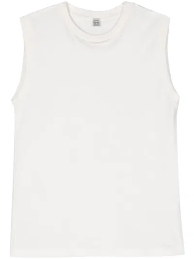 TOTÊME CREW-NECK ORGANIC COTTON TANK TOP