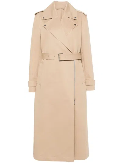 TOTÊME TOTEME MAIN COTTON LONG TRENCH COAT