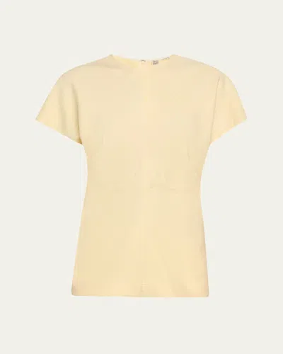 TOTÊME SLOUCH WAIST SHORT-SLEEVE TOP