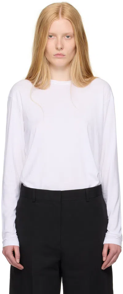 TOTÊME WHITE CLASSIC LONG-SLEEVE T-SHIRT