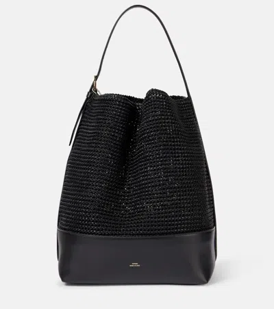 TOTÊME BELTED WOVEN LEATHER TOTE BAG
