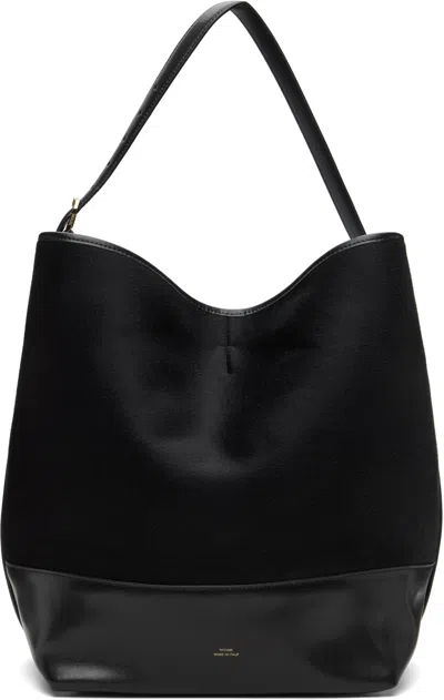 TOTÊME BLACK BELTED DOUBLÉ TOTE