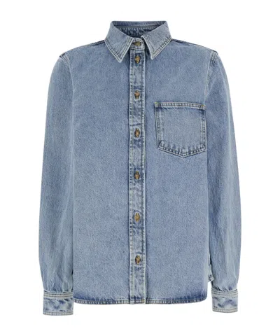 TOTÊME TOTÊME PATCH POCKET DENIM SHIRT