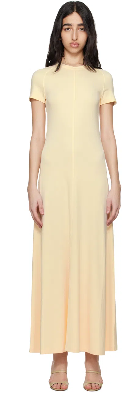 TOTÊME OFF-WHITE FLUID JERSEY MAXI DRESS