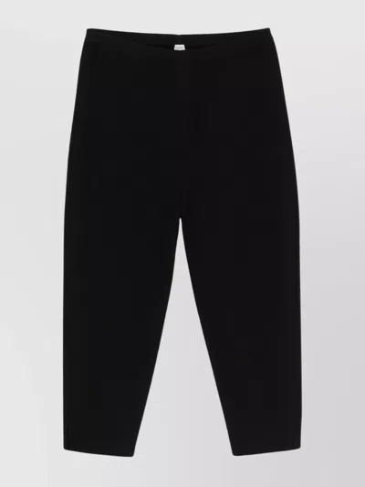 TOTÊME STRAIGHT CROPPED TROUSERS COMPRESSION DESIGN