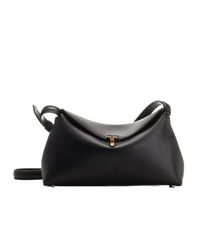 TOTÊME TOTÊME T-LOCK FOLDOVER TOP CLUTCH BAG