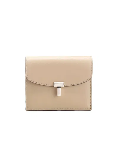 TOTÊME T-LOCK LEATHER CARD HOLDER