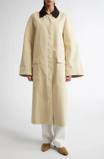 TOTÊME TOTEME COUNTY WAXED ORGANIC COTTON COAT