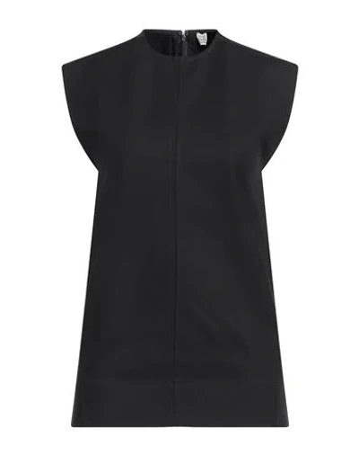 TOTÊME TOTEME WOMAN TOP BLACK SIZE 6 ORGANIC COTTON