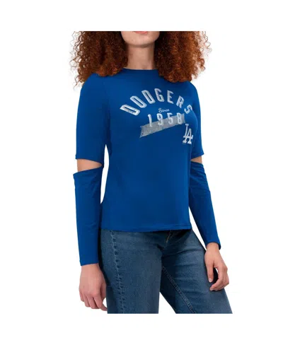 TOUCHÉ WOMEN'S TOUCH ROYAL LOS ANGELES DODGERS FORMATION LONG SLEEVE T-SHIRT