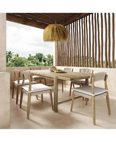TOV FURNITURE 2 PCS OUTDOOR DINING CHAIR