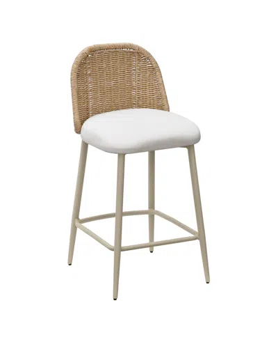 TOV FURNITURE 35.4" OUTDOOR COUNTER STOOL