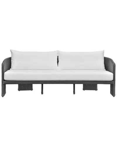 TOV FURNITURE TOV FURNITURE ALEXA RATTAN PERFORMANCE FABRIC OUTDOOR SOFA