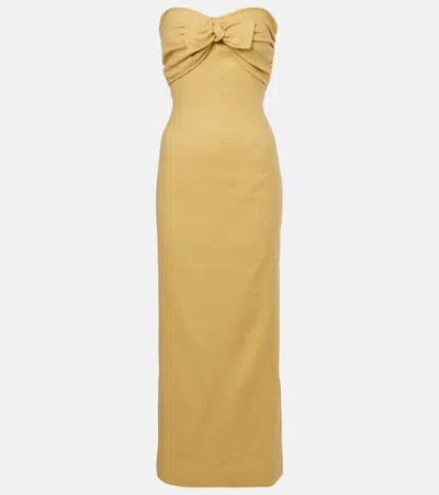 TOVE RAHEL LINEN AND COTTON-BLEND MAXI DRESS