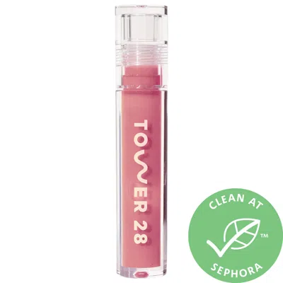 TOWER 28 BEAUTY SHINEON LIP JELLY NON-STICKY GLOSS PISTACHIO 0.13 OZ/ 3.9 ML