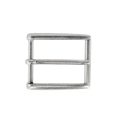 TRAFALGAR TRAFALGAR 35MM RECTANGULAR CLASSIC SOLID BRASS ROLLER HARNESS BELT BUCKLE