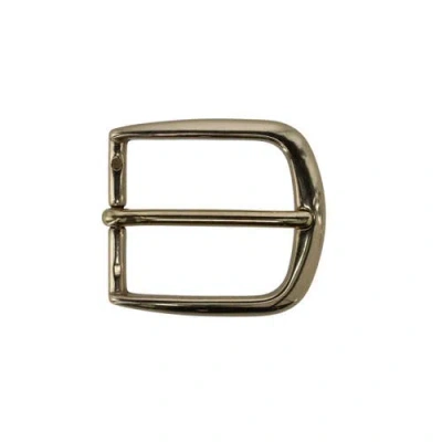 TRAFALGAR TRAFALGAR 35MM SOLID BRASS ITALIAN CLASSIC ROUNDED HARNESS BELT BUCKLE