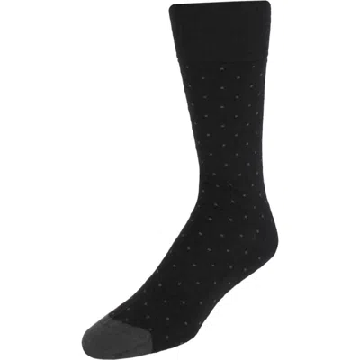 TRAFALGAR TRAFALGAR CROIX POLKA DOT PATTERNED MID-CALF MERINO WOOL SOCKS