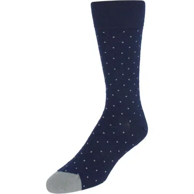 TRAFALGAR TRAFALGAR CROIX POLKA DOT PATTERNED MID-CALF MERINO WOOL SOCKS