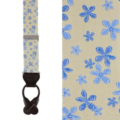 TRAFALGAR TRAFALGAR WELDON FLORAL SILK BUTTON END SUSPENDERS