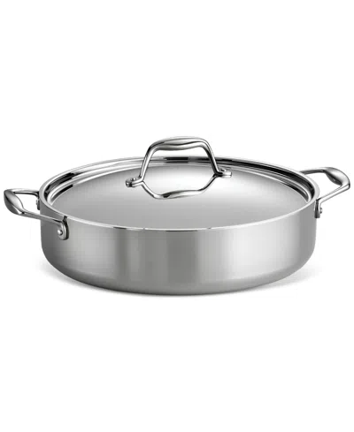 TRAMONTINA SIGNATURE TRI-PLY CLAD STAINLESS STEEL 6-QUART BRAISER PAN WITH LID