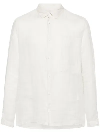 TRANSIT STRAIGHT-COLLAR LINEN SHIRT
