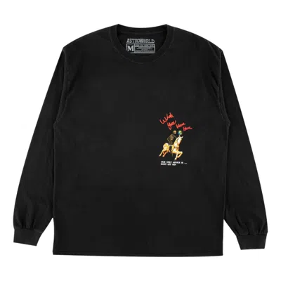 TRAVIS SCOTT Travis Scott Astroworld Tour Horse Long Sleeve 'Black'