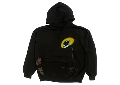 TRAVIS SCOTT MEN'S TRAVIS SCOTT FACE MELT HOODIE IN BLACK