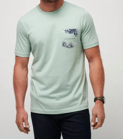 TRAVISMATHEW HYPNOTIC BREEZE T-SHIRT IN LIGHT GREEN