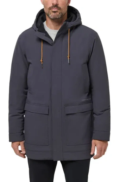 TRAVISMATHEW TRAVISMATHEW MOUNTAIN PASS WATERPROOF HOODED LONG JACKET