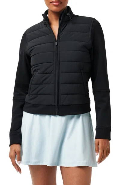TRAVISMATHEW TRAVISMATHEW SKYLOFT SOFT ESPRESSO MARTINI FULL ZIP QUILTED JACKET