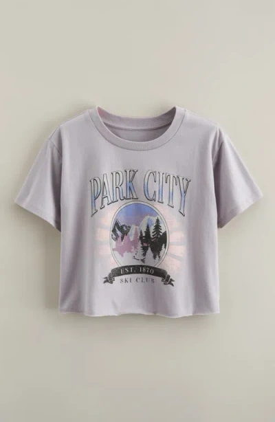 TREASURE & BOND TREASURE & BOND KIDS' CROP COTTON GRAPHIC T-SHIRT