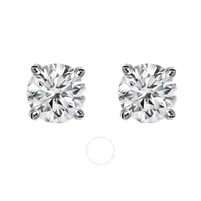 TRESORRA TRESORRA 14K WHITE GOLD 0.15 CT J-K DIAMOND STUD EARRINGS