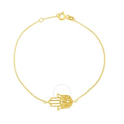 TRESORRA TRESORRA 14K YELLOW GOLD HAMSA BRACELET