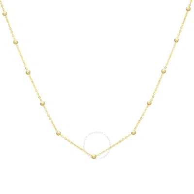 TRESORRA TRESORRA 14K YELLOW GOLD SATURN BEAD NECKLACE
