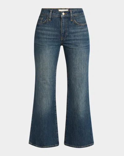 TRIARCHY MARGARET MID-RISE CROP FLARE JEANS