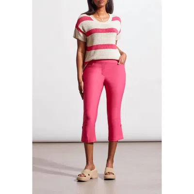 TRIBAL FLATTEN IT PULL ON CAPRI PANTS IN RASPBERRY