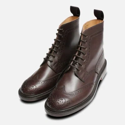 TRICKER'S DAMEN DUNKELBRAUN TRICKERS STEPHY COUNTRY STIEFEL BROGUE