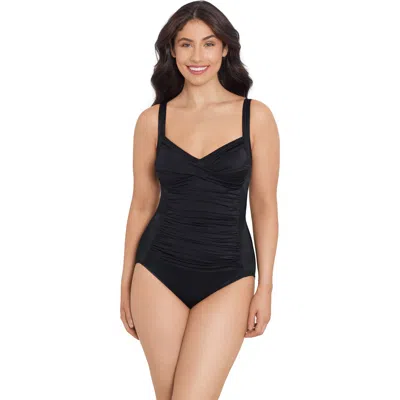 TRIMSHAPER TRIMSHAPER AVERI SWEETHEART NECKLINE ONE-PIECE CONTROL SWIMSUIT