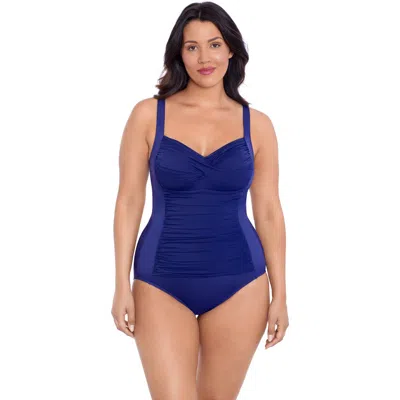 TRIMSHAPER TRIMSHAPER AVERI SWEETHEART NECKLINE ONE-PIECE CONTROL SWIMSUIT