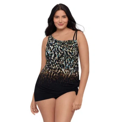 TRIMSHAPER TRIMSHAPER BRIANNA ADJUSTABLE SIDE-TIE COVERAGE SWIMDRESS