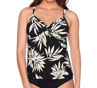 TRIMSHAPER CARA EMBELLISHED TANKINI TOP IN PHOTO OP