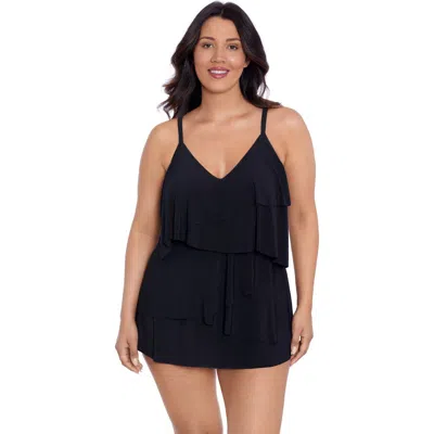 TRIMSHAPER TRIMSHAPER EMILIA ASYMMETRICAL TIERED SWIMDRESS
