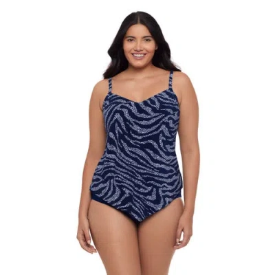 TRIMSHAPER TRIMSHAPER HANK HANDKERCHIEF PLUS SIZE TANKINI SWIMSUIT TOP