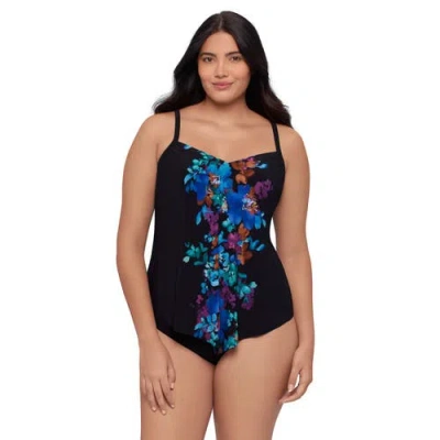 TRIMSHAPER TRIMSHAPER HANK HANDKERCHIEF PLUS SIZE TANKINI SWIMSUIT TOP