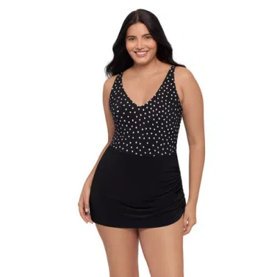 TRIMSHAPER TRIMSHAPER JULIE ADJUSTABLE SKIRT CONTROL SWIM DRESS