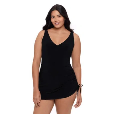 TRIMSHAPER TRIMSHAPER JULIE ADJUSTABLE SKIRT CONTROL SWIM DRESS
