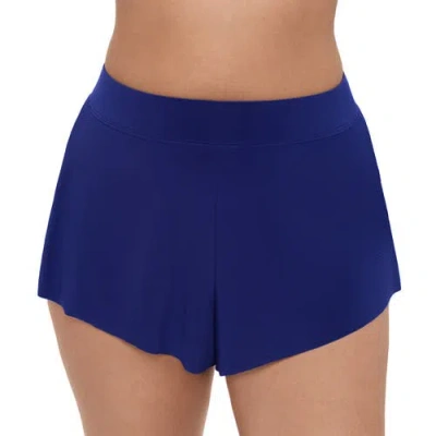 TRIMSHAPER TRIMSHAPER MID-RISE DRAPE SWIM SHORT