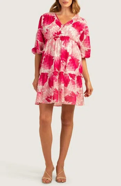 TRINA TURK TRINA TURK ARCO IRIS 2 COTTON BABYDOLL DRESS