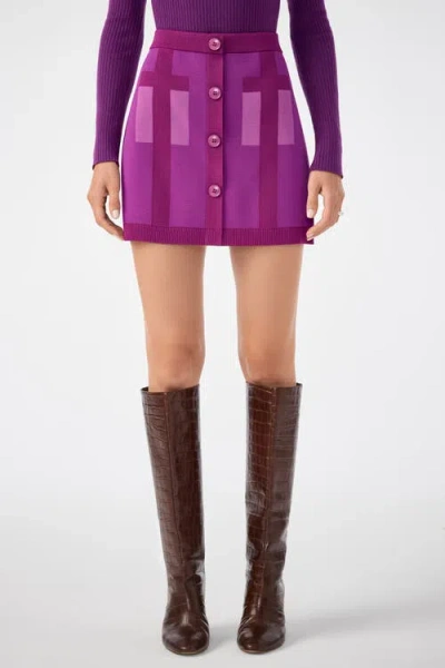 TRINA TURK TRINA TURK ARTEMIS COLORBLOCK KNIT SKIRT